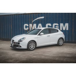 Накладки сплиттеры на пороги на Alfa Romeo Giulietta рестайл